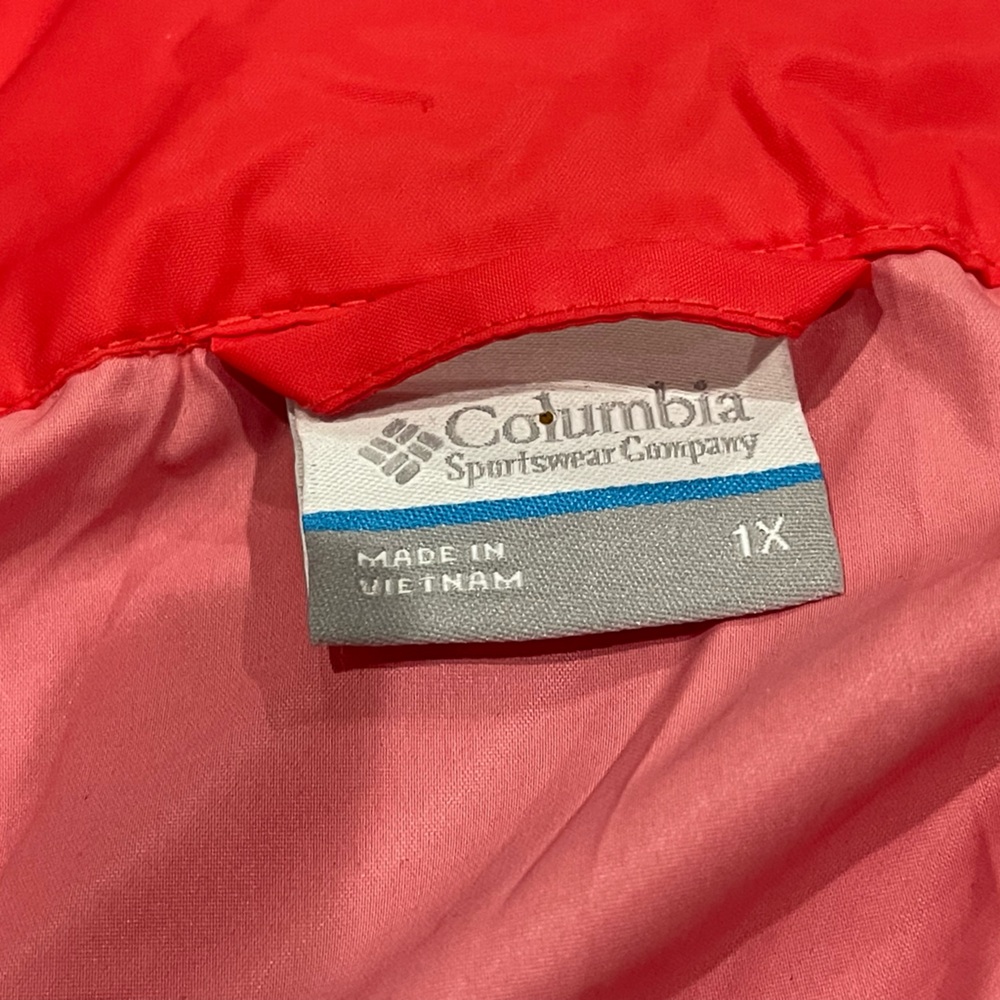 Columbia Women Switchback III Jacket Size 1X Red Orange Nylon Waterproof NWT - Picture 3 of 10